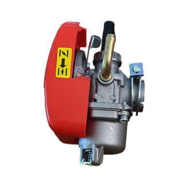 BoFeng 19mm Carburetor 66cc 80cc 100cc Red Air Filter 2 stroke Motorised Bike