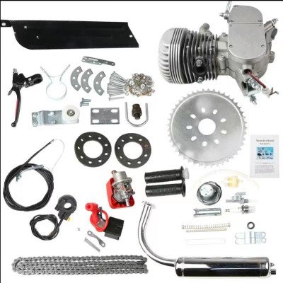 Super PK80 - Iron Sleeve Complete 49mm Bore 2 Stroke Motorized Bicycle Engine Kit 80cc
