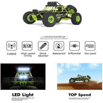 WLTOYS 12427 Rc Car 1/12 2.4Ghz Electric Remote Control 4WD Off-Road Buggy Truck