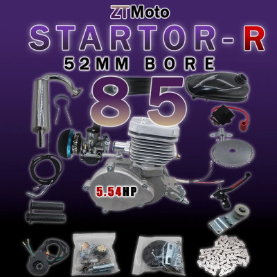 ZTMoto STARTOR-R Wraith - Complete 52mm Bore 2 Stroke Motorized Bicycle Engine