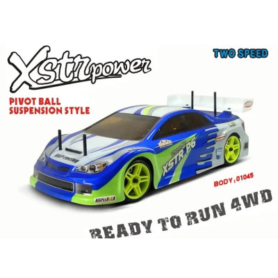 Hsp XSTR POWER Rc Car 1/10 2.4Ghz 2 Speed Nitro Remote Control 4WD ON-Road Tour