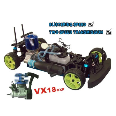 Hsp XSTR POWER Rc Car 1/10 2.4Ghz 2 Speed Nitro Remote Control 4WD ON-Road Tour