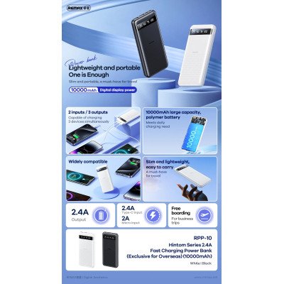 REMAX Hintom 2.4A Fast Charging Power Bank