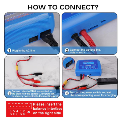 IMax B6AC+ 80W RC Lipo Lithium AU NiMh Digital Battery Balance Charger Discharge