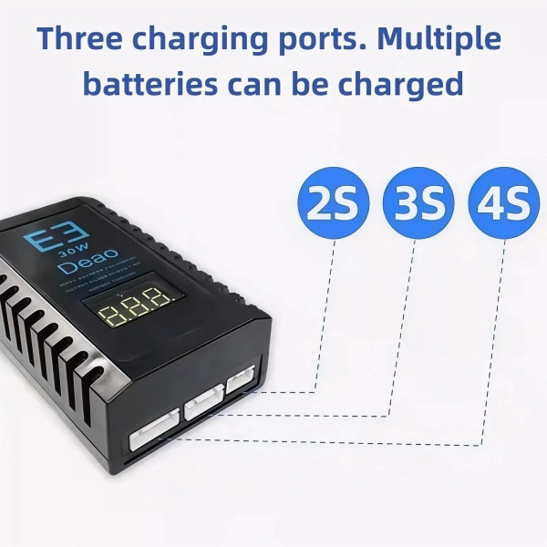 E3 Compact Charger for 2S 3S 4s 7.4V 11.1V 14.8V Lipo Battery Balance Hobby RC