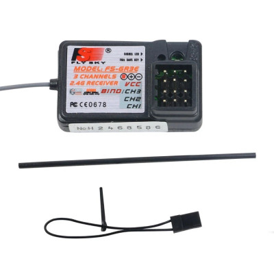 FlySky FS-GR3E Receiver 3Ch 2.4Ghz Receiver for FS-GT2 GT2B GT3B GT3C FS-IT4S