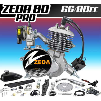 Zeda 80 Pro - Complete 47mm Bore 2 Stroke Motorized Bicycle Engine Kit 80cc