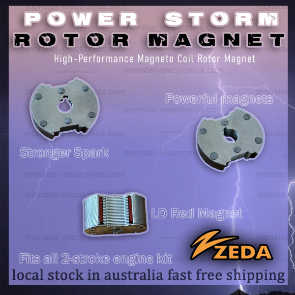 Zeda Power Storm - High Performance ignition rotor for Motorised bike 2 stroke