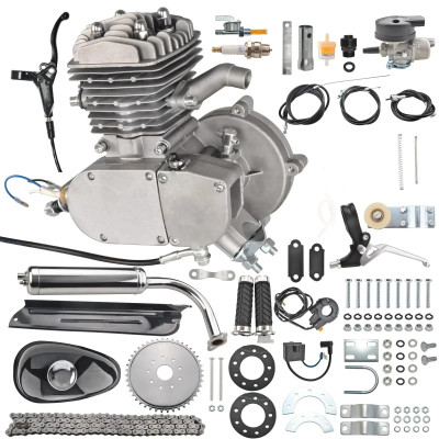 Complete 47mm Bore 2 Stroke Motorized Bicycle Hydraulic Clutch Engine Kit 80cc