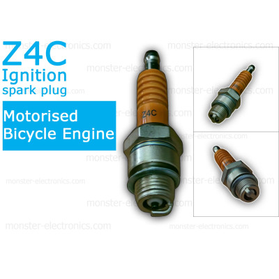 Z4C Ignition spark plug 2 stroke motorised bicycle engine kit 80cc 100cc