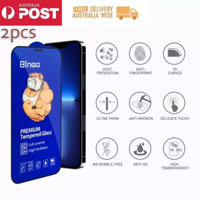 Glass Screen Protector For iPhone Pro Max Tempered Plus PLUS 2xTempered