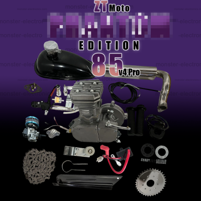 ZTMoto 85 for Phantom 85 V4 PRO - Complete 52mm Bore 2 Stroke Motorized Bicycle Engine