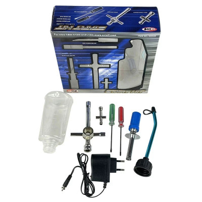 VRX Nitro Starter Glow Plug Igniter Charger Tools Fuel Bottle 1/10 1/8 RC Car