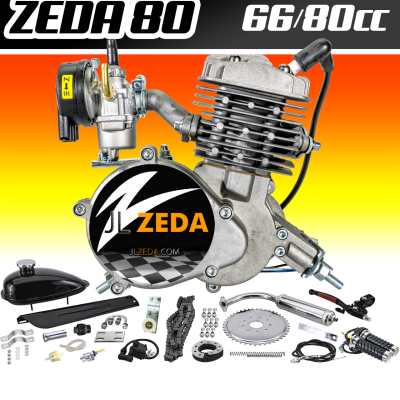 Zeda80 - Complete 47mm Bore 2 Stroke Motorized Bicycle Engine Kit 80cc