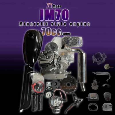 ZTMoto Minarelli IM70 - Complete 47mm Bore 2 Stroke Motorized Bicycle Engine Kit